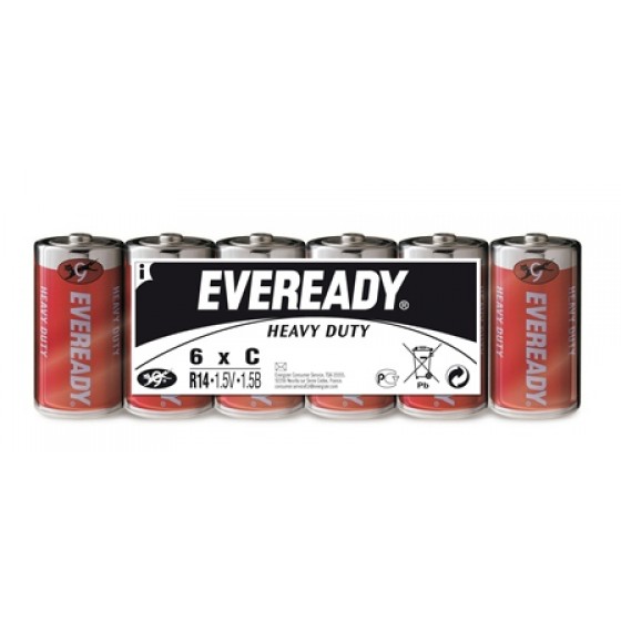 Energizer Eveready SHD Kohle-Zink Baby (C ) Folienpack 6er Blister