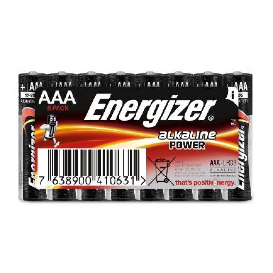 Energizer Alkaline Power Micro (AAA) Schlauch 8er Blister