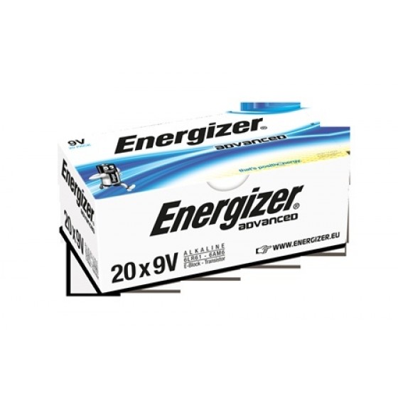 Energizer Advanced 9V E-Block einzeln in 20er-Box