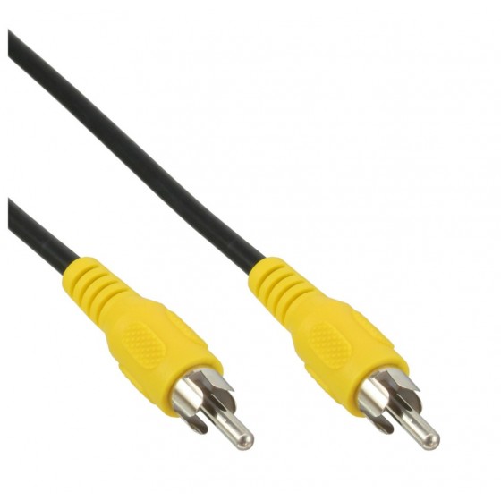 InLine® Cinch Kabel, Video, 1x Cinch Stecker / Stecker, Steckerfarbe gelb, 3m