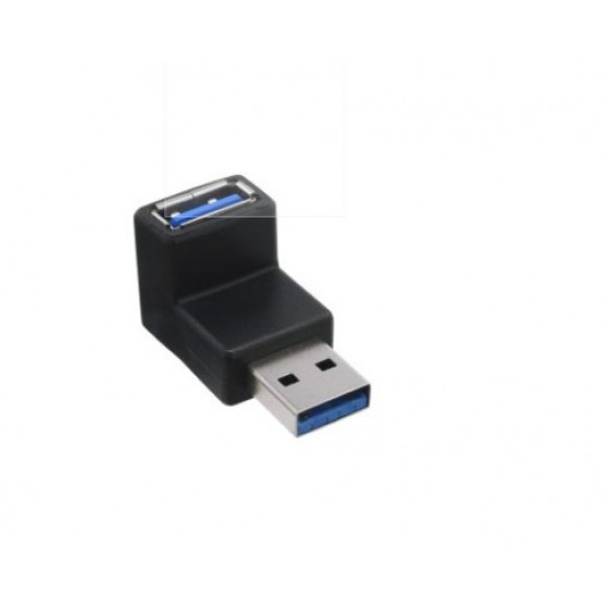 InLine® USB 3.0 Adapter, Stecker A auf Buchse A, gewinkelt 90°