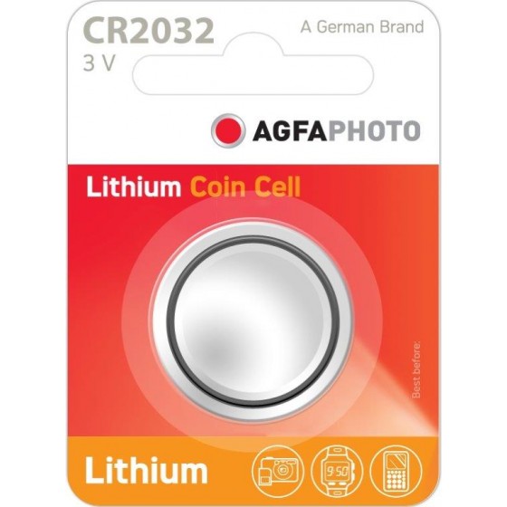 AGFAPHOTO CR2032 3V Lithium im 5er-Blister