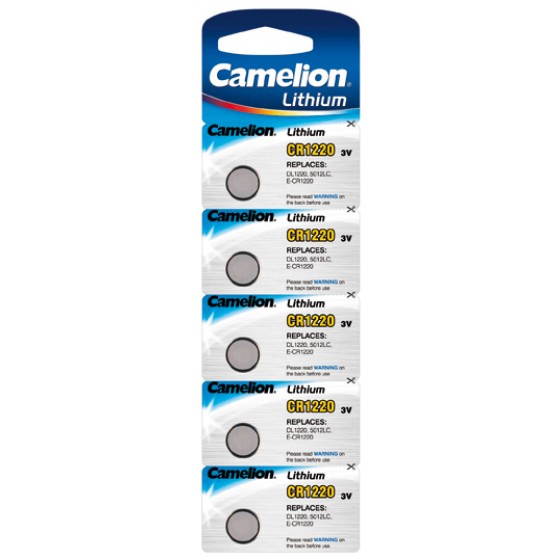 Camelion CR1220 3V Lithium in 5er-Blister