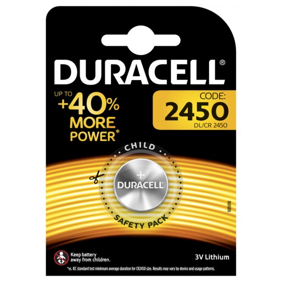 Duracell DL2450 3V Lithium 1er-Blister (groß)