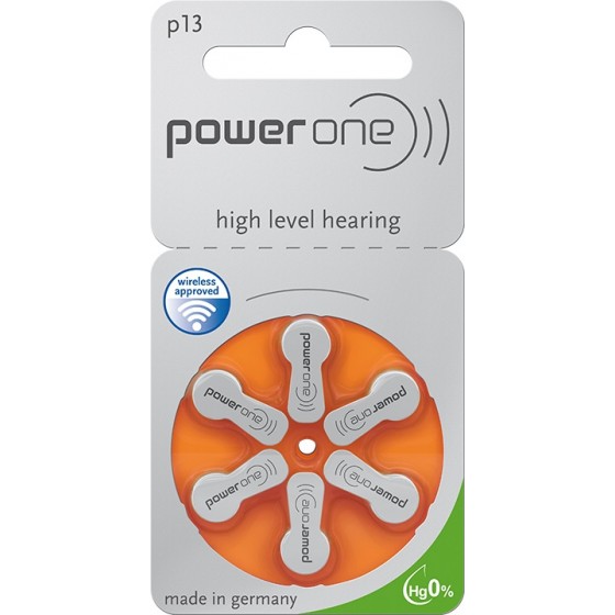 POWER ONE 13AE Hörgeräte-Knopfzellen 300mAh