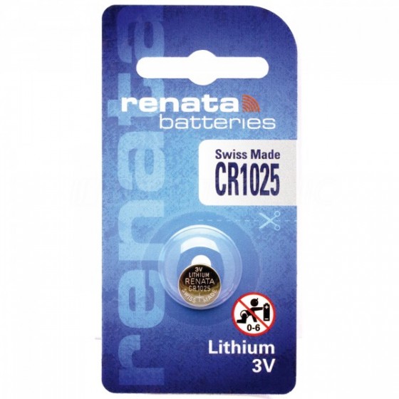 Renata CR1025.CU 3V Lithium in 2er-Blister 30mAh