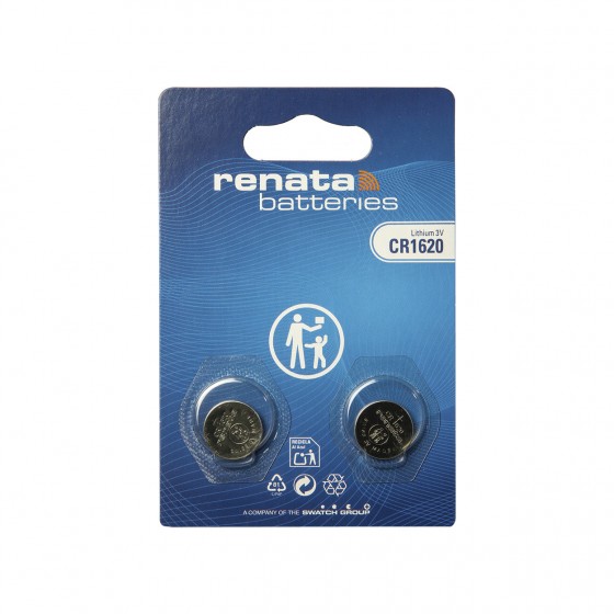 Renata CR1620.CU 3V Lithium in 2er-Blister 68mAh