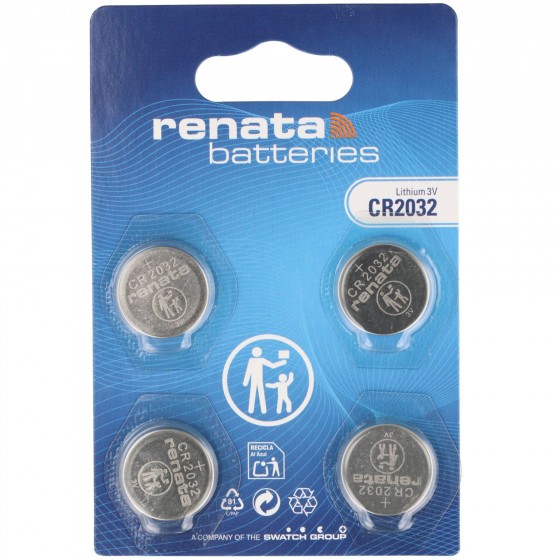Renata CR2032.CU MFR 3V Lithium in 4er-Blister 225mAh