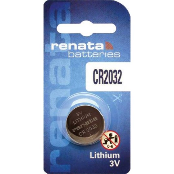 4 x Renata CR 2032 3V Lithium Batterie Knopfzelle 225mAh Blister