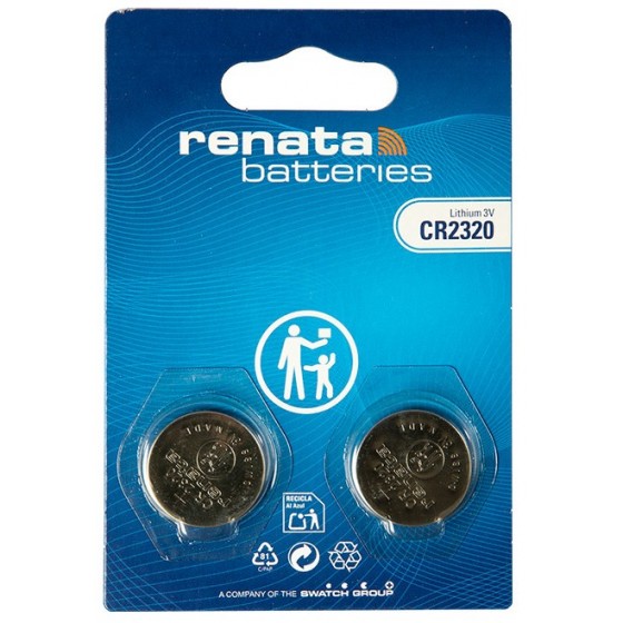 Renata CR2320.CU 3V Lithium in 2er-Blister 150mAh