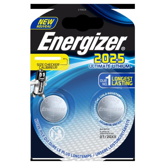 Energizer CR2025 3V Ultimate Lithium in 2er-Blister