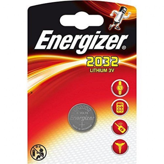 1 x Energizer CR 2032 3V Batterie Lithium Knopfzelle DL2032 im Blister 240mAh