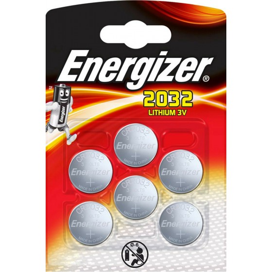 Energizer CR2032 3V Lithium im 6er Blister
