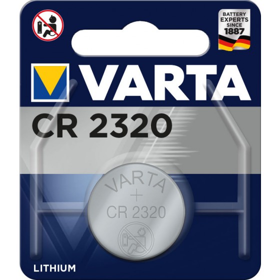 1 x Varta CR 22320 3V Lithium Batterie Knopfzelle 135mAh 6320 im Blister