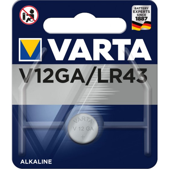 Varta V12GA 4278 101 401 (LR43/186/L2 42/) 1,5V 80mAh in 1er-Blister