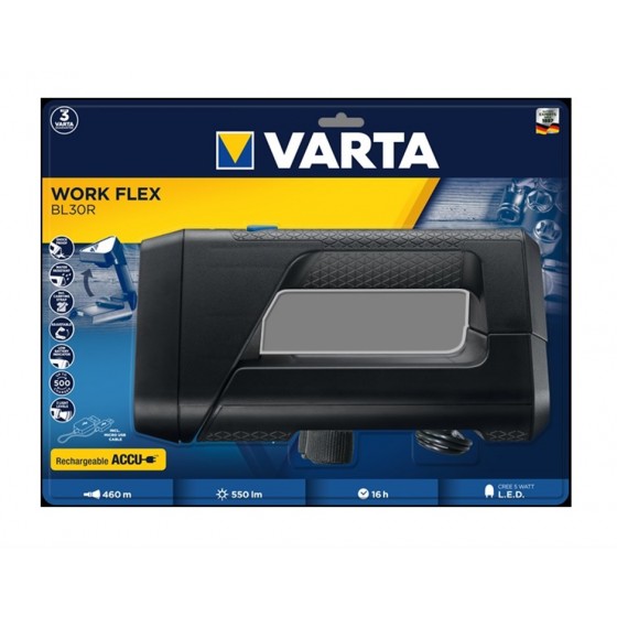 Taschenlampe Varta 18684 Work Flex BL30R mit Akku