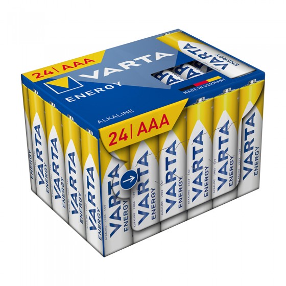 Varta Micro 04103 229 234 ENERGY AAA - 24er Plastikfreie CUBE-Verpackung