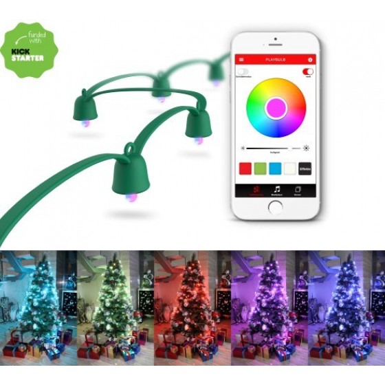 MiPow Playbulb Smart LED String Lights Lichterkette, 10 Meter