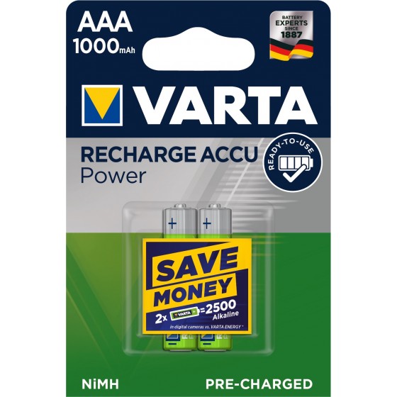 Varta Micro-Akku 5703 301 402 (1000mAh) 1,2V in 2er-Blister