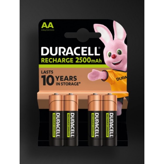 Duracell Mignon-Akku Recharge Ultra DX1500 (2500mAh) Precharged  in 4er-Blister