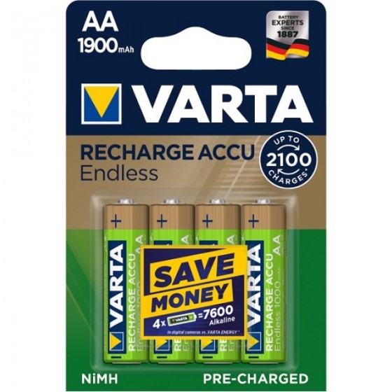 Varta Mignon-Akku 56676 101 404 (1900 mAh) Endless Energy in 4er Blister