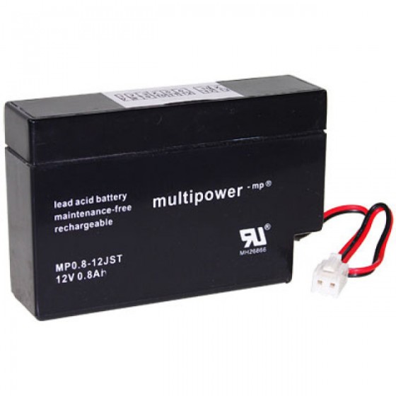 Multipower MP0,8-12JST Bleiakku 12V 0,8Ah mit JST-Stecker