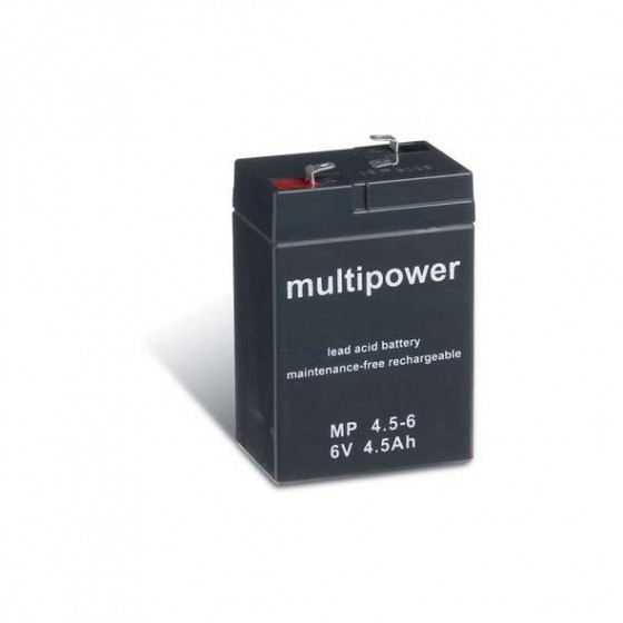 Multipower MP3,3-6 Bleiakku 6V 3,3Ah mit 4,8mm Faston