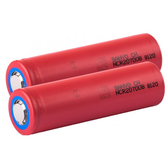 2 x Panasonic Sanyo NCR20700B Li-Ionen Akku 3,6V - 3,7 V 20A 4250mAh lose