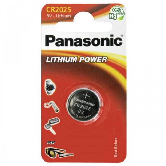 Panasonic CR2025 3V Lithium in 1er-Blister