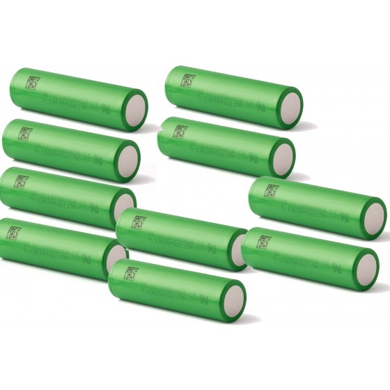 10 x Sony Konion US18650VTC4, 3,7V, 2100mAh, 30A, 18650