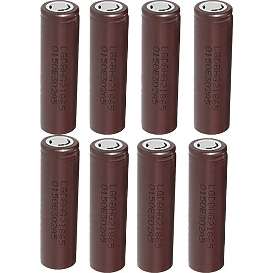 8 x LG ICR 18650HG2 Li-Ion Akku 3,6V -3,7V 3000mAh 20A einzeln - Trimax