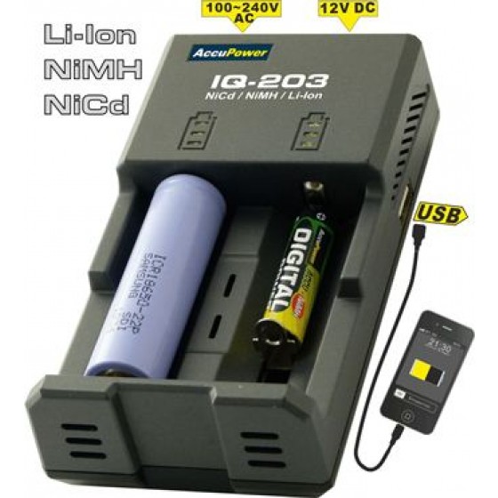 Nitecore I8 8-Schacht-Ladegerät Für Li-Ion, NiH Und NiCd Akkus