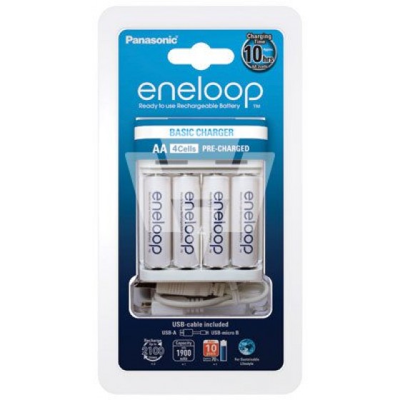 Eneloop Charger USB BQ-CC61 inkl. 4x BK-3MCCE AA 1900mAh, Nr. 52061042