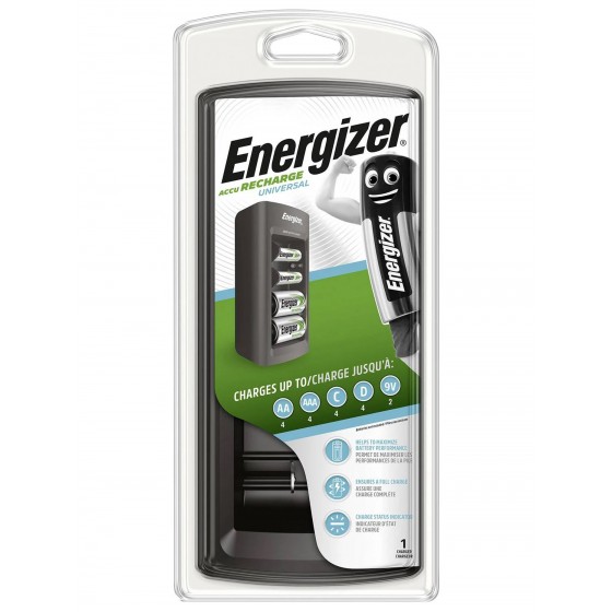 Energizer Universal Charger Nr. E301335800 mit LCD-Ladestatus-Anzeige