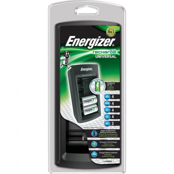 Energizer Universal Charger Nr. E301335800 mit LCD-Ladestatus-Anzeige