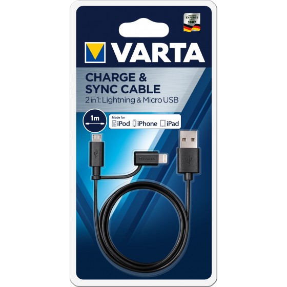 VARTA 2in1 Charge & Sync Cable Nr. 57943 101 401
