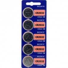 Murata (eh. Sony) CR2032 3V Lithium Battery im 5er-Blister 220mAh
