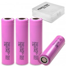 4x Samsung INR18650-30Q 3,6V 3000mAh Li-Ion Akku mit Akkubox von Power-Pond®