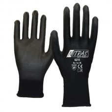 NITRAS 6215 Nylonhandschuhe 1 Paar Gr. XL/10  schwarz