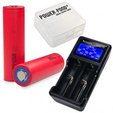 XTAR VC2 inkl. 2x SANYO Panaonic NCR20700B 20A 4250mAh inkl. Akku Aufbewahrungsbox "POWER-POND"