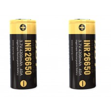 2 x iJoy INR26650 3,7V 4200mAh 40A Lithium Ionen Akku lose