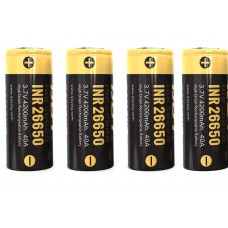 4 x iJoy INR26650 3,7V 4200mAh 40A Lithium Ionen Akku lose