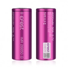 4 x EFEST 26650 3,7V, flat 4200mAh + 2 Boxen