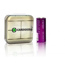 1x EFEST 26650 3,7V, flat 3500mAh 64A inkl. Cardiocell Aufbewahrungsbox