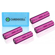 4x EFEST 18650 3000 mAh 35A Hochleistungsakkus inkl. CardioCell Akkubox