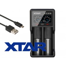 XTAR Ladegerät VC2S 2-Schacht USB-Ladegerät