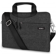 EKOOS 13 Zoll Laptop Notebook Schultertasche, Business Aktenkoffer Tasche Hülle Sleevel wasserdichte für 13 Zoll New MacBook Pro Touch Bar/Air/Pro Surface Laptop 2017 (13,3, Schwarz)