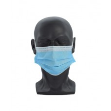 Einweg Mundschutz Blau 3-lagig Atemschutz Maske Hygieneschutz - medizinisches Produkt -