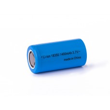 18350 - 1400mAh 3,6V - 3,7V Lithium-Ionen-Zelle max. 3A (ohne Schutzelektronik)