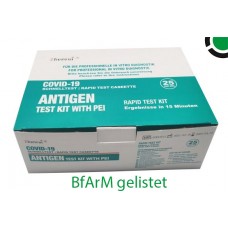 Zhenrui COVID-19 Profi Antigen-Schnelltest Rapid Nasen-Rachenabstrich BfArM-AT211/20 25er Packung